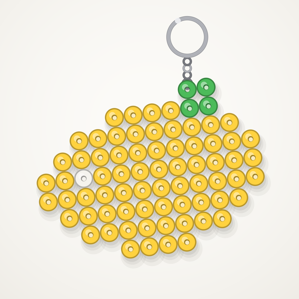 Lemon keychain