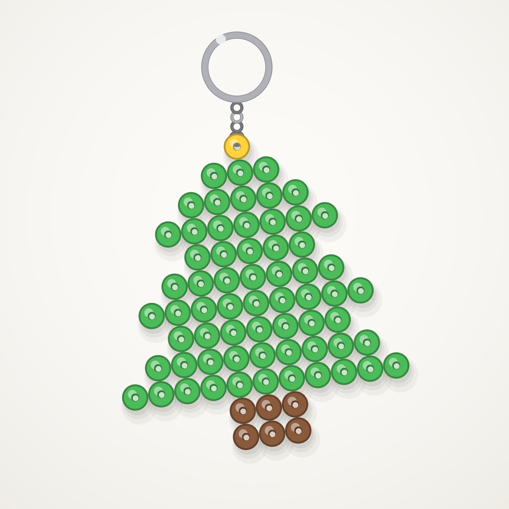 Pine tree keychain