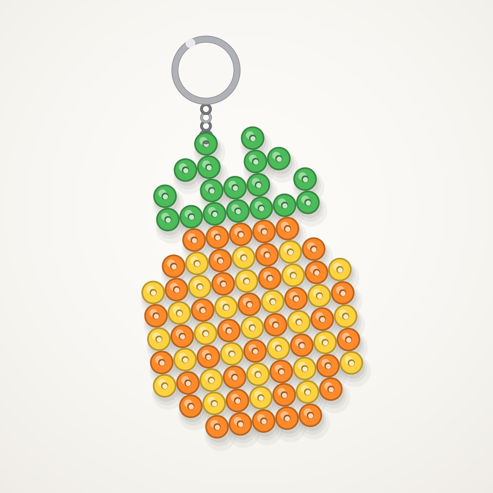 Pineapple keychain