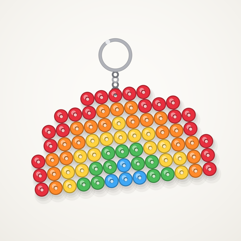 Rainbow keychain