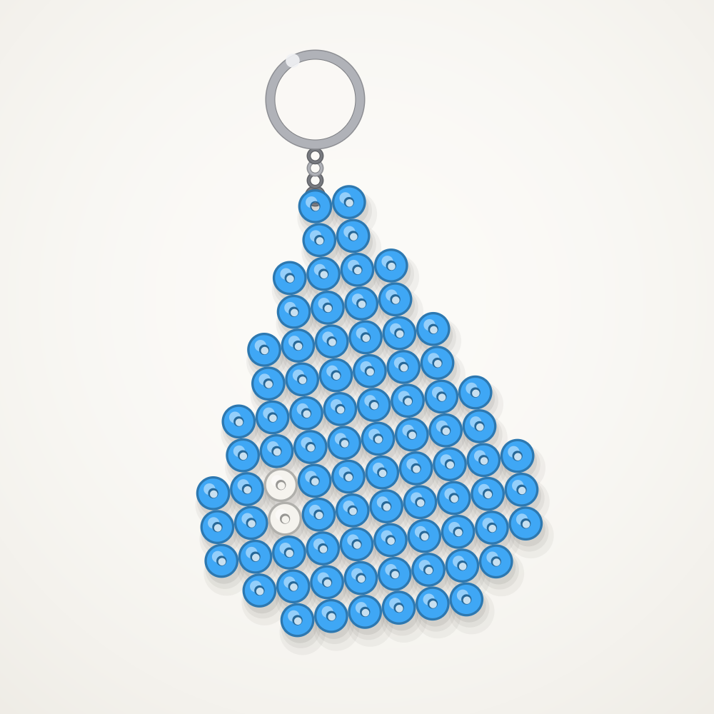 Raindrop keychain