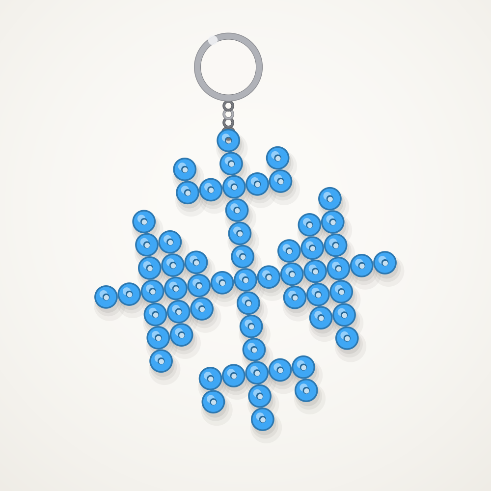 Snowflake keychain